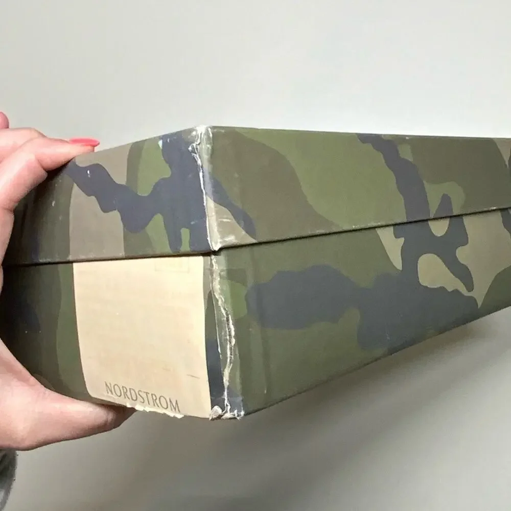 Valentino Garavani | Shoe Box | Camouflage Green | 7.1 W x 12.2 H x 4 D inch